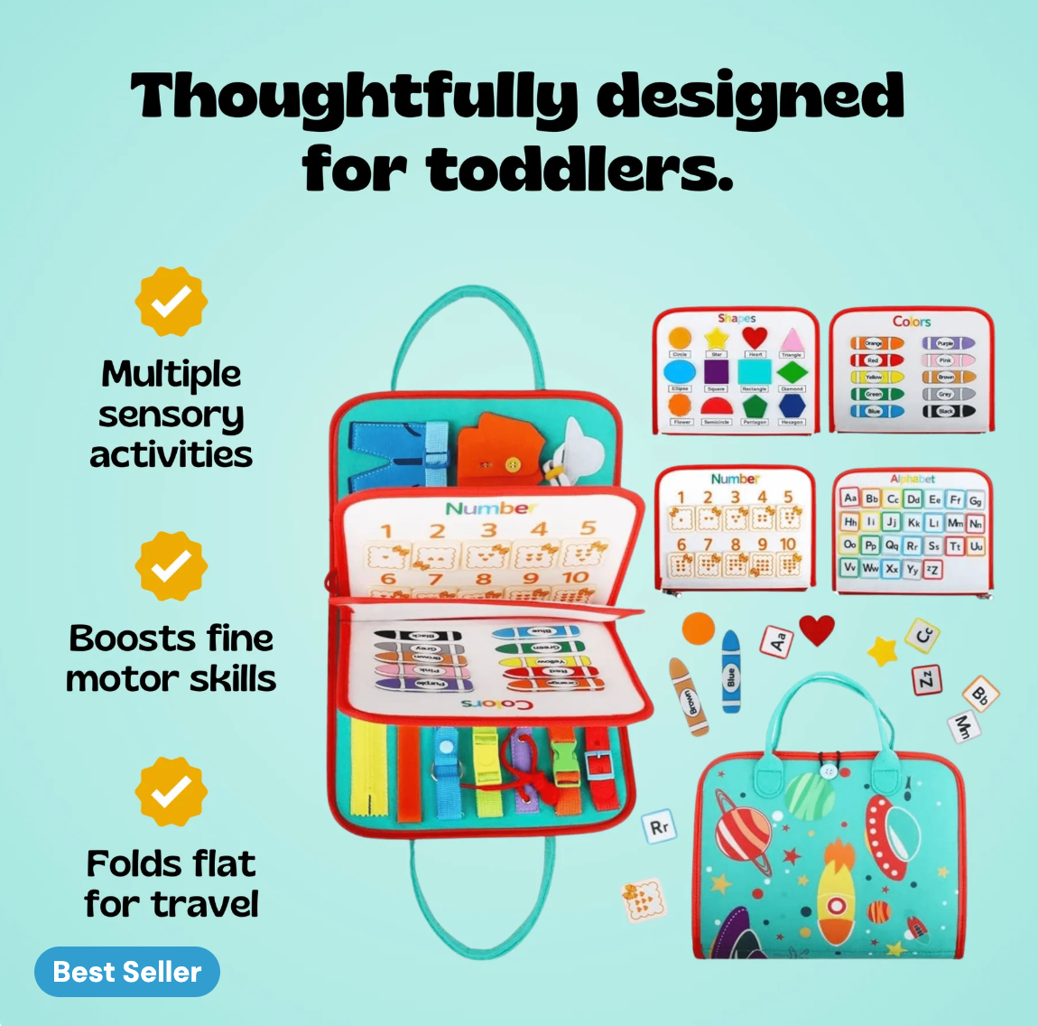 Tobby Montessori Busy Board