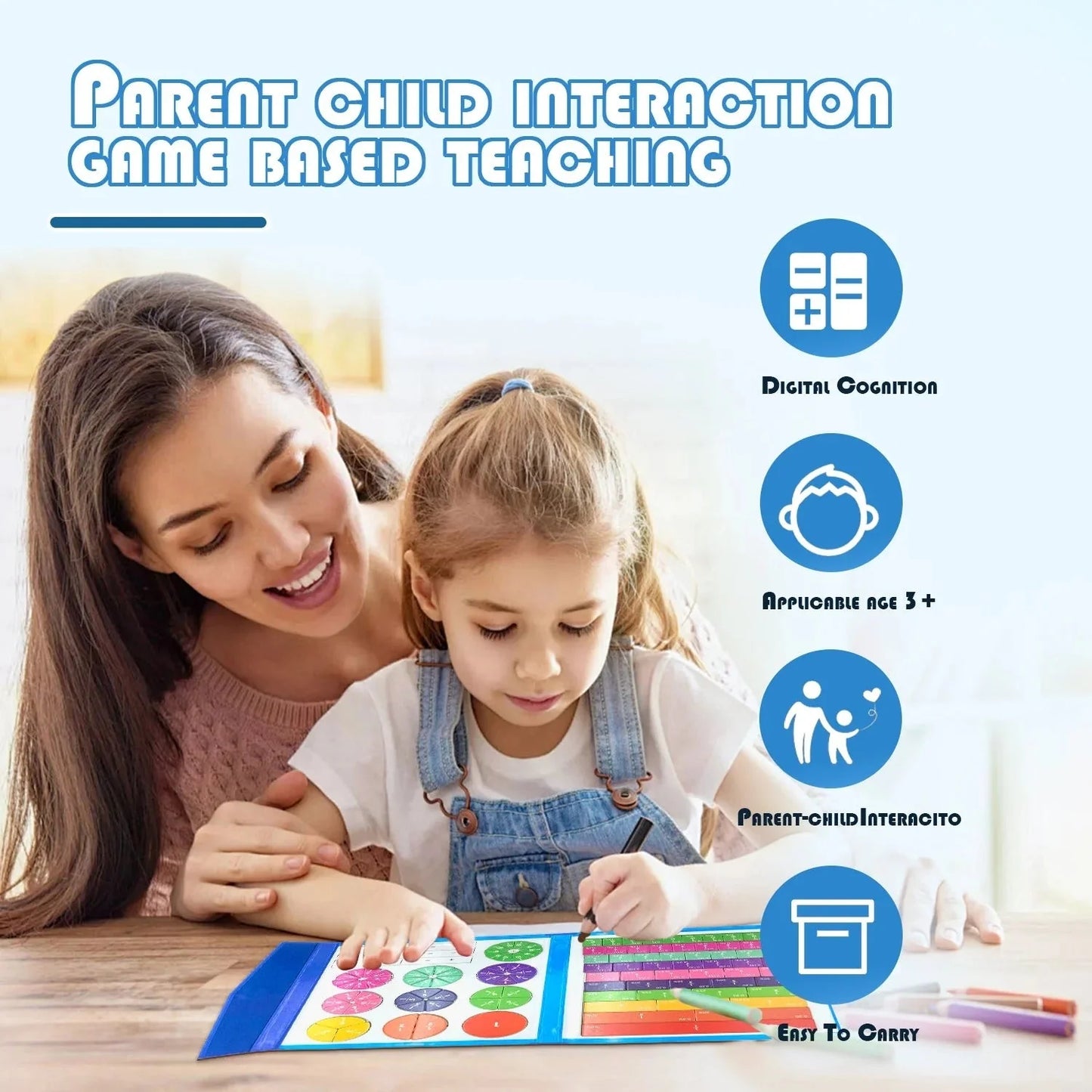 Montessori Magnetic Fraction Set