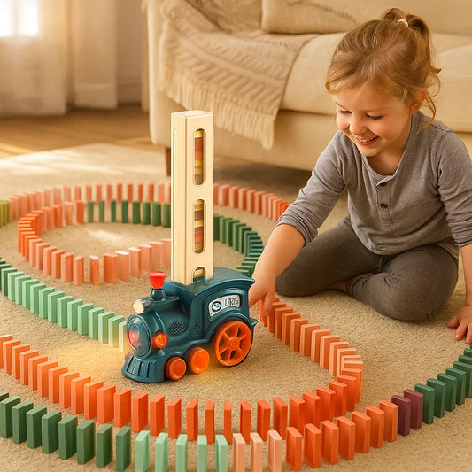 Montessori Domino Train – Educational Toy for Kids to Learn Through Play
